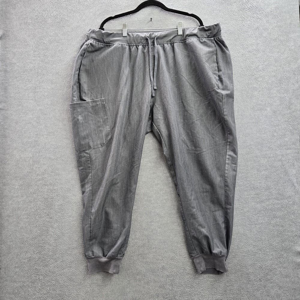 Mandala Women Scrub Pants 3XL Gray Jogger Equa-Tek 25" Inseam